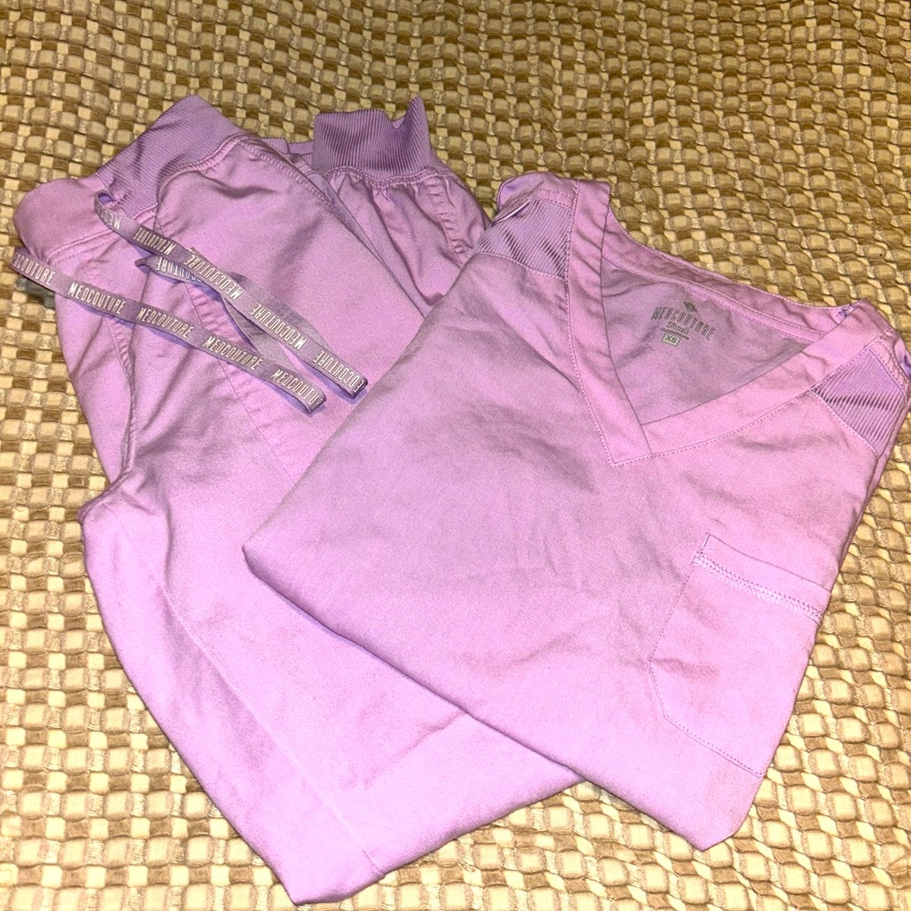 Pink Med Couture Scrubs XS
